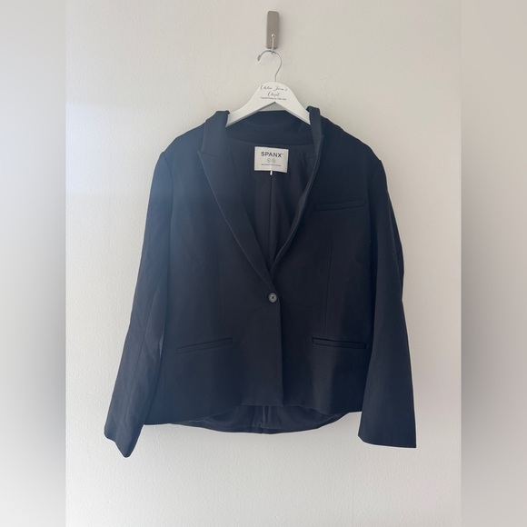 SPANX Black Carefree Crepe Blazer XL - Picture 3 of 5